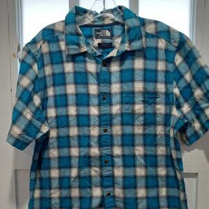 The North Face Men Short Sleeve Button Up Shirt Size Large